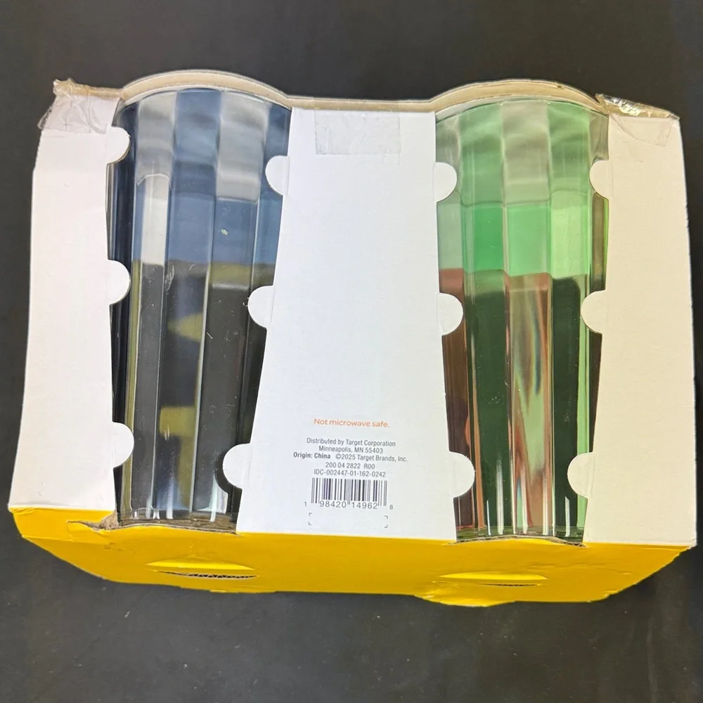 Sun Squad Colorful Tumblers - 4 Pack new